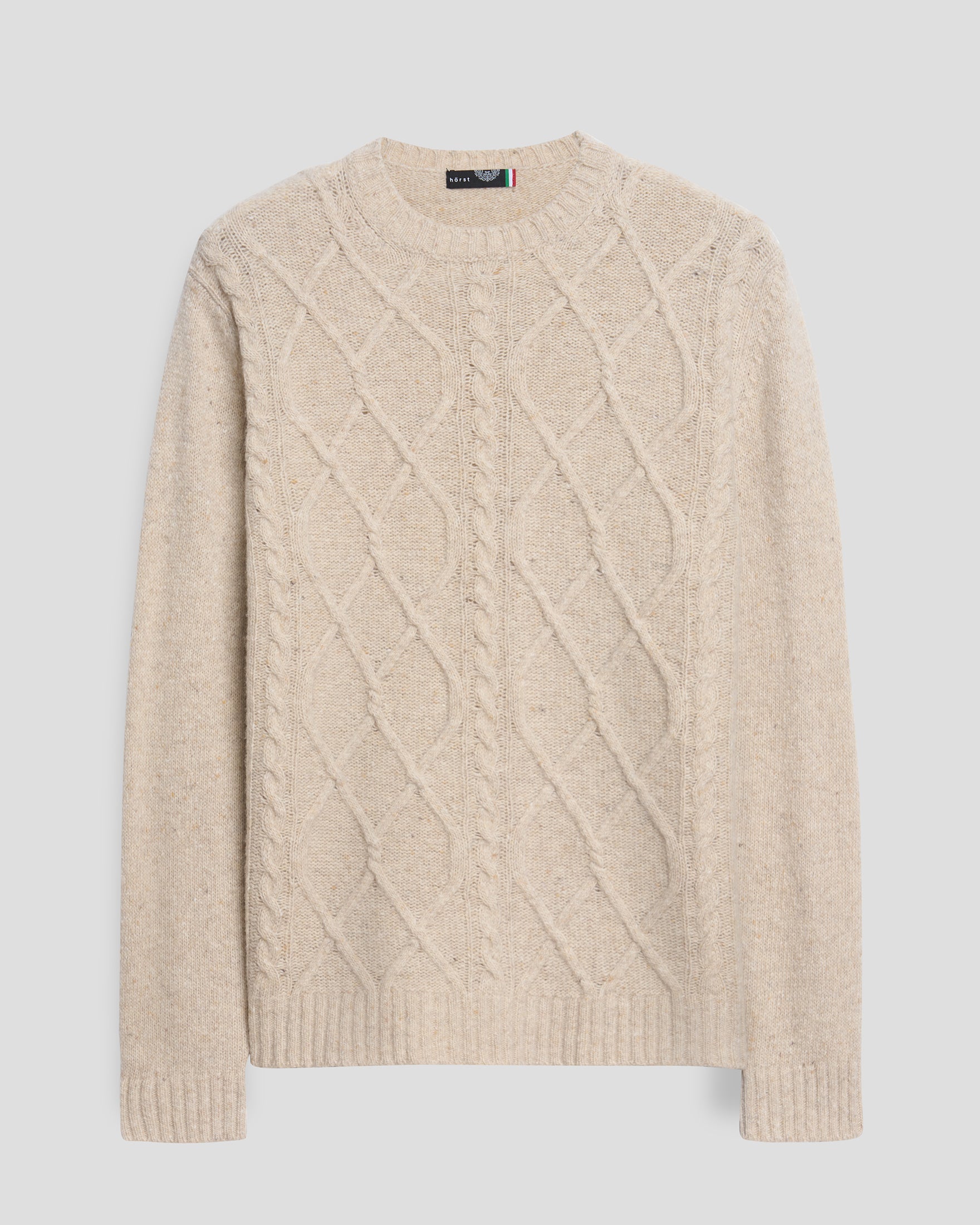 Chandail en Laine à col rond – BEIGE