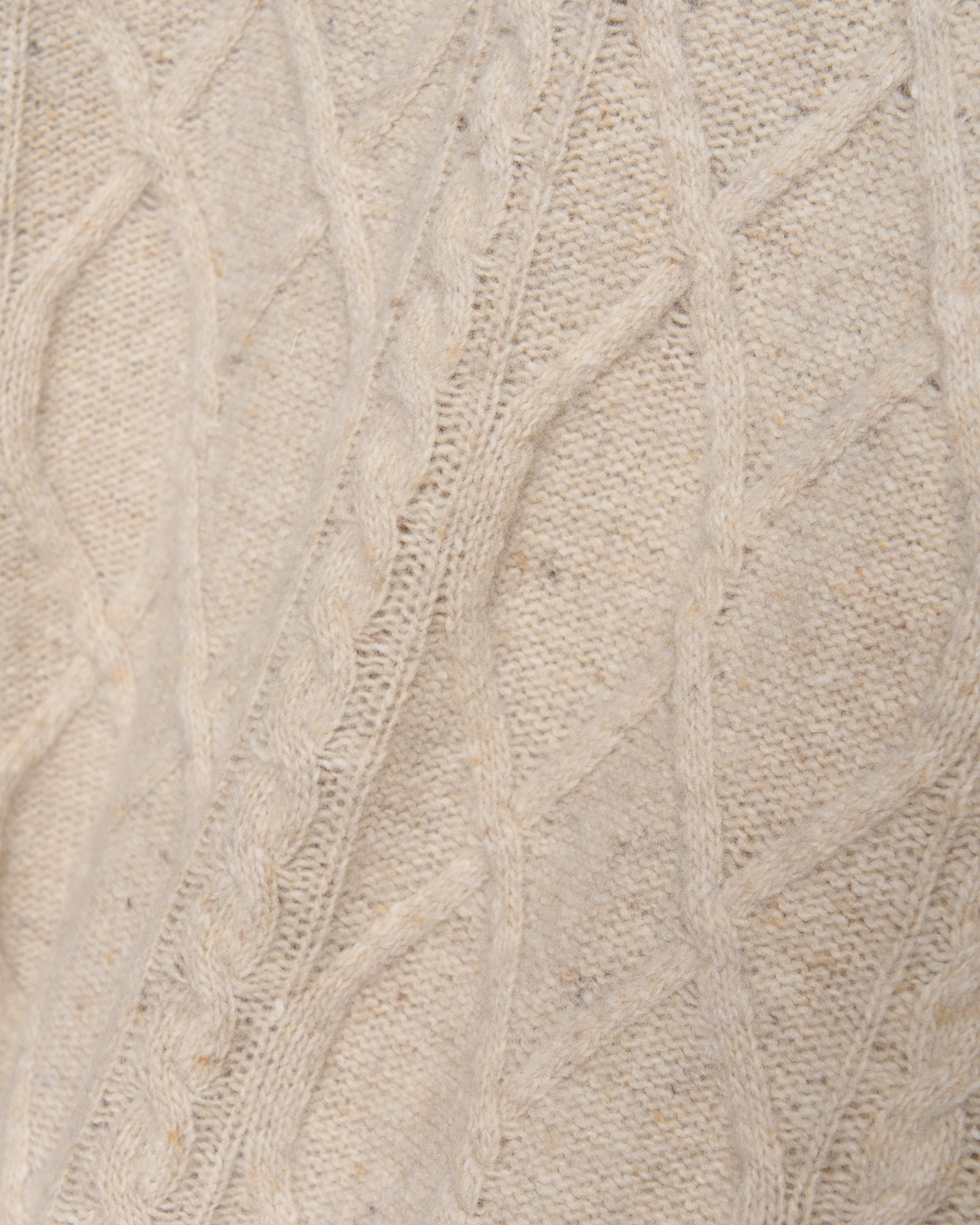 Wool Crewneck Sweater – Beige